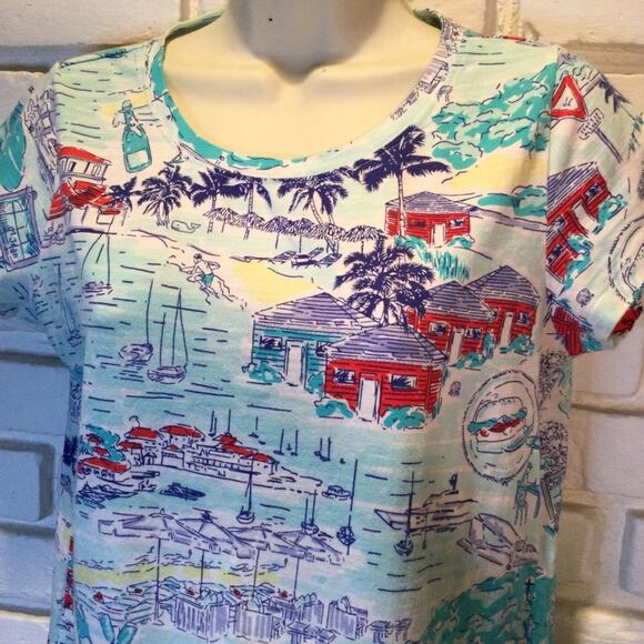 Vineyard Vines St. Barts scene knit Dress XS - Picture 2 of 4